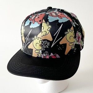 Five Nights at Freddy's Baseball Cap Satin Multi Print Adjustable Black Brim